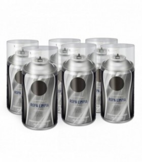 Pack 6 Ambientador Spray, 250 ml, 6,5x14,5 cm,  (Ropa Limpia)