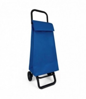 Carro de Compra, Plegable, Poliéster, Cierre Ajustable, 22x36x100 cm, 55L (Azul Marino)