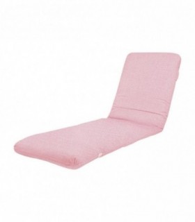 Cojin Tumbona Exterior, Funda Lavable, Relleno de Fibra (Rosa, 120 x 50 cm)