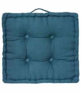 Cojines para Sillas, Algodón con Asa,  40 x 40 x 8 cm (Azul)