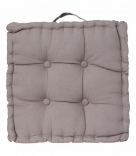 Cojines para Sillas, Algodón con Asa,  40 x 40 x 8 cm (Gris)