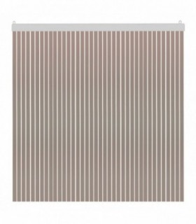 Cortina de Laminas de PVC Puertas, 90x210 cm, Exterior (Marron)