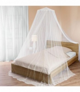 Mosquitera para Cama, Blanco, 60x250 cm, Incluye Alcayata y Taco