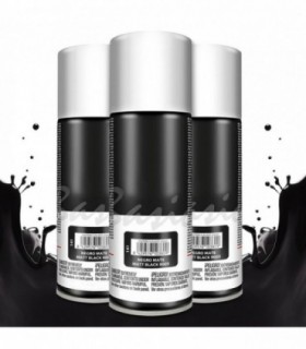 Pack de 3 Spray Pintura, 200 ml, 5x17.5 cm (Negro Mate)