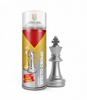 Spray Pintura Efecto Cromo, Metalizado, 150 ml, 5x17.5 cm, Plata
