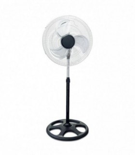 Ventilador de Pie, Silencioso, 70W, 3 Velocidades, Aspas Metálicas, Regulable, Ø62 x 130 cm