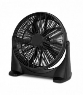Ventilador Industrial de Suelo, 90W, 3 Velocidades, Negro, 62 x 60 cm
