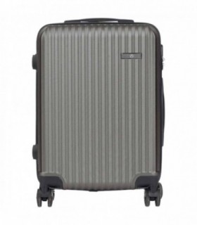 Maletas de Viaje Cabina, Plástico ABS Rígida, Ruedas 360º, Cierre con Código, 57x38x23 cm (Gris Oscuro)