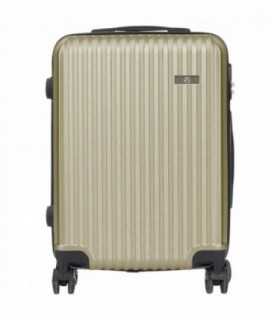 Maletas de Viaje Cabina, Plástico ABS Rígida, Ruedas 360º, Cierre con Código, 57x38x23 cm (Verde)