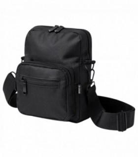 Bandolera de Hombre con Cinta Ajustable, Negro, 16 x 21 x 5 cm
