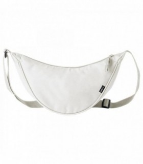 Riñonera Bandolera Unisex, Cinta Ajustable, Poliéster, 34 x 17 x 11 cm (Natural)