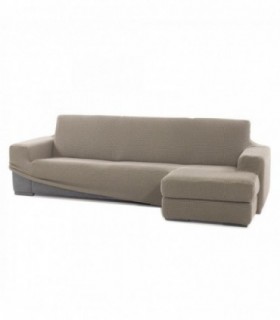 Funda para Sofa Chaise Longue Niagara, Poliéster, Algodón y Elastano (Lino, Brazo Corto Derecho)