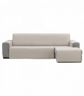 Cubre Sofa Chaise Longue, Acolchado, Poliéster, Algodón y Elastano (Crudo, 280 cm)