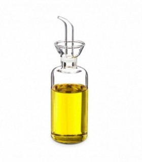 Aceitera Cilíndrica, Cristal, Antigoteo, 250 ml