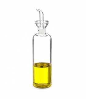 Aceitera Cilíndrica, Cristal, Antigoteo, 500 ml