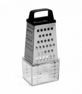 Rallador 4 Caras, 6,5x9x20 cm, 4 Cortes Distintos, Acero Inoxidable