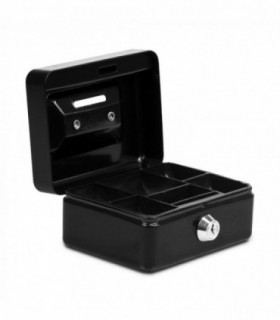 Caja Caudales, Cerradura con 2 Llaves, Acero Aleado, Bandeja Extraible  (S)