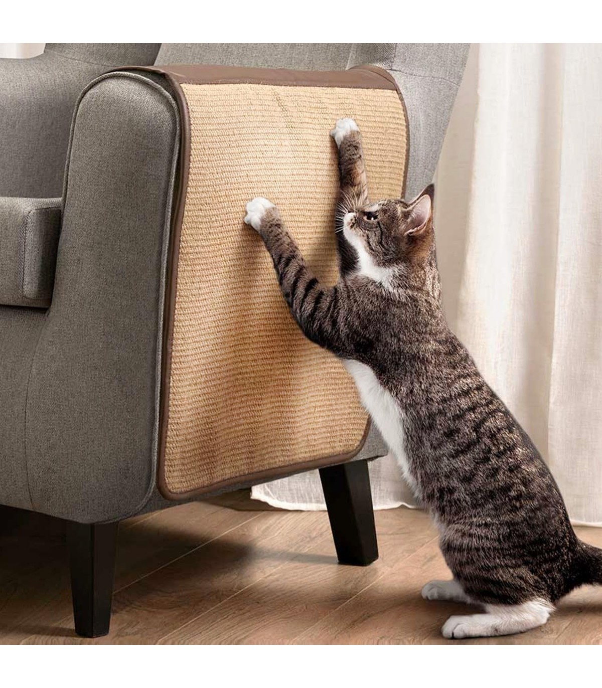 Rascador para Gatos Sofá, 119x46x1 cm, Poliéster Fibra Natural - Main Image
