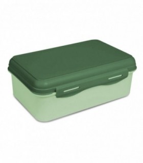 Fiambrera, Polipropileno Libre de BPA, 3 Compartimentos, 13x19.6x7.3 cm, 1L (Verde)