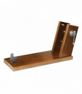 Jamonero Rioja, 40x17.8x25 cm, Madera de Pino y Acero, Patas Antideslizantes