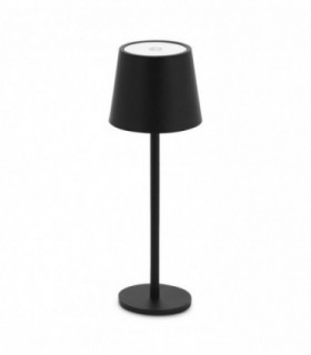 Lampara de Diseño Rosity Táctil, 3 Modos, LEDs, Negro Cromado, Metal, 8x27.5x9 cm