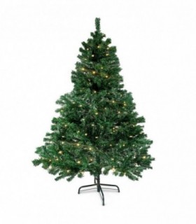 Arbol de Navidad con LED, PVC, Hierro y Fibra sintética, 4W, Cable 5m (180 cm 245 LED)