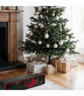 Bolsa Almacenamiento Árbol Navidad Con Cremallera – Hasta 9 Pies, Para Luces Y Decoración