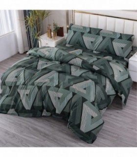 Funda Nórdica, 3 Piezas, 100% Poliéster, Transpirable (Triangulos, 135 cm)