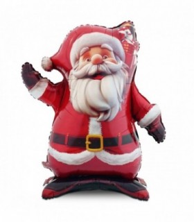 Globo Papa Noel, Poliamida, Metalizado, 80 cm