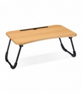 Mesa Plegable Portatil, Mesa Auxiliar, 60x40x26 cm, MDF y Metal