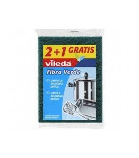Vileda Fibra verde mediana 2+1GRATIS