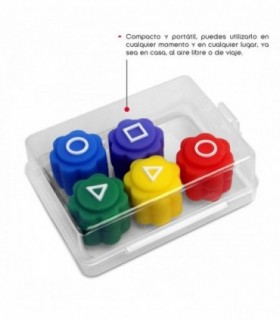Juego Del Calamar Gonggi - Set 5 Dados Coreanos - Inspirado En Squid Game - Con Estuche - Para Niños Y Adultos