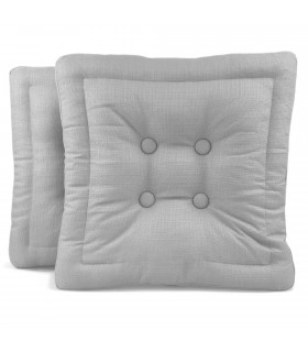 Pack de 2 Cojines de Suelo, Impermeable, 60x60x10 cm, Poliéster, Cremallera y Asa, Interior y Exterior