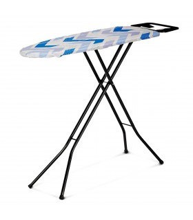 Tabla de Planchar Zig Zag, Metal y Tela, Plegable, 126x30x88 cm