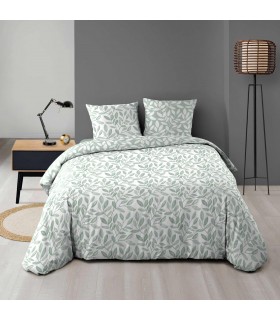 Juego de Cama, 3 Piezas, 100% Microfibra de Poliéster, Estampado Allover, Funda Nórdica 240x220 cm y 2 Fundas de 63x63 cm