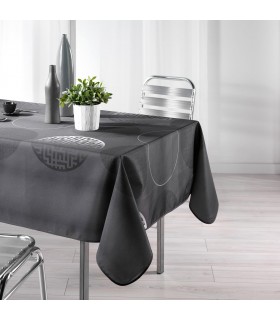 Mantel Mesa Rectangular, Estampado Kosmo, Antracita, 150x240 cm