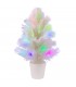 Arbol de Navidad Fibra Óptica, 40 Puntas, Luces LED, 25x25x45 cm, PVC y PE, Cable USB de 1.5m
