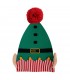 Gorro con Pompón Navidad, Algodón, Multicolor, Accesorios Navidad