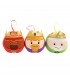 Pack 3 Peluches Reyes Magos, Multicolor, Felpa y Poliéster, 10 cm, Decoración Navidad
