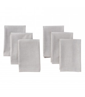 Juego de 6 Servilletas, Material Algodón, Forma Cuadrado