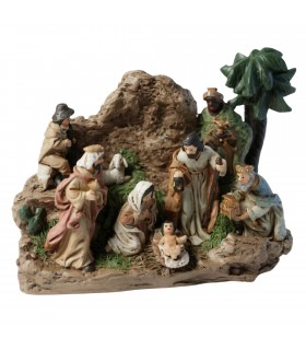 Belén Navidad, Resina, Multicolor, Nacimiento, Escena Natividad
