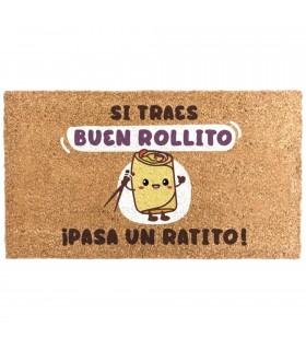 Felpudo Entrada Casa, Diseños Originales y Divertidos, para Exterior, Fibra de Coco y Base de Goma Antideslizante, 40x70 cm