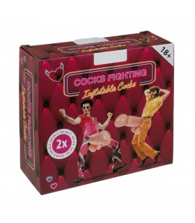 Pelea de Penes Inflables, 100% PVC, Juego de 2 Desmontables con Velcro, Correas Ajustables, Aprox 52x18x21 cm