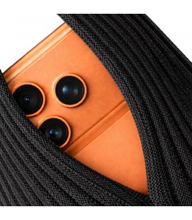 Phone Pocket, Funda Móvil para Colgar, Estilo Calcetín Tejido a Rayas, 80 cm de Largo