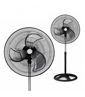 Ventilador de Pie Industrial 90W, 3 Velocidades, Altura Regulable 125 cm, Oscilante