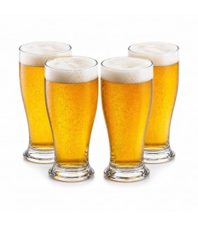 Pack 4 Copas de Vino o Vasos de Cerveza,  Acrílico Transparente, Reutilizables