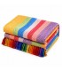 Manta Multiusos Multicolor de Algodón 100%, Tejido Suave y Transpirable