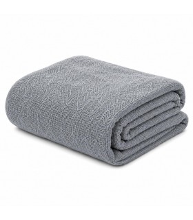 Manta Multiusos de Algodón 100%, Diseño Liso, Tejido Ligero, Suave y Transpirable