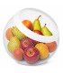 Frutero Metálico Redondo de Malla, Multiusos para Cocina, Moderno, 24x21 cm
