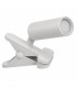 Lámpara LED con Pinza, 360°, Recargable USB, Luz de Lectura, ABS y Acero Inoxidable, 12x8x20 cm